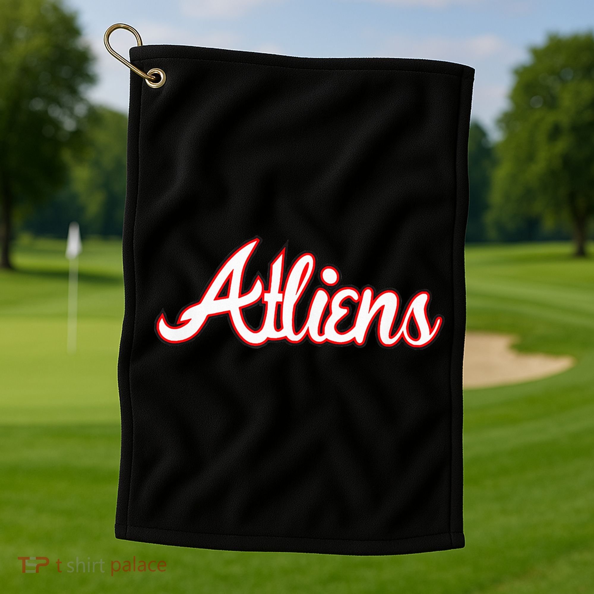 Atliens Atlanta Live In Atlanta Love Atlanta Golf Towel