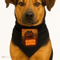 Alligator Alcatraz Limited USA-Made Doggie Bandana thumb 1