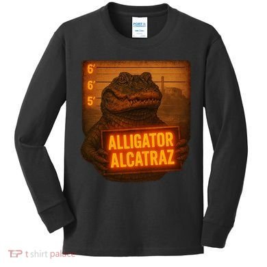 Alligator Alcatraz Limited Kids Long Sleeve Shirt