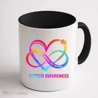 Autism Awareness Love Needs No Words Awareness Month Gift Coffee Mug thumb 1