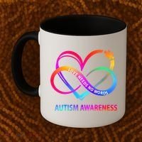 Autism Awareness Love Needs No Words Awareness Month Gift Coffee Mug thumb 2