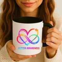 Autism Awareness Love Needs No Words Awareness Month Gift Coffee Mug thumb 3