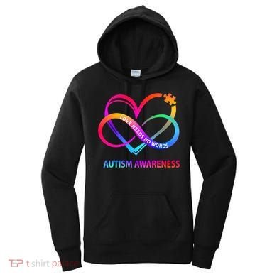 Autism Awareness Love Needs No Words Awareness Month Gift Women's Hoodie