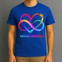 Autism Awareness Love Needs No Words Awareness Month Gift T-Shirt thumb 3