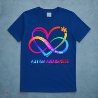Autism Awareness Love Needs No Words Awareness Month Gift T-Shirt thumb 5