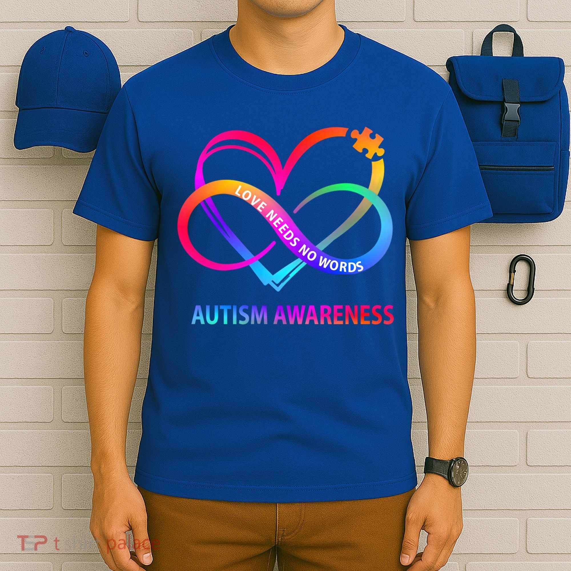Autism Awareness Love Needs No Words Awareness Month Gift T-Shirt