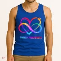 Autism Awareness Love Needs No Words Awareness Month Gift Tank Top thumb 3