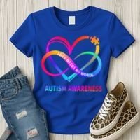 Autism Awareness Love Needs No Words Awareness Month Gift Women's T-Shirt thumb 3