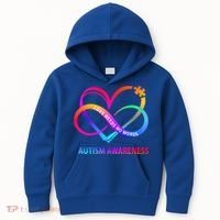 Autism Awareness Love Needs No Words Awareness Month Gift Kids Hoodie thumb 0