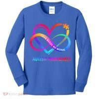 Autism Awareness Love Needs No Words Awareness Month Gift Kids Long Sleeve Shirt thumb 0