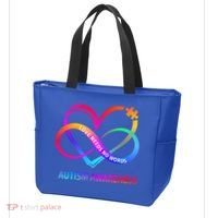 Autism Awareness Love Needs No Words Awareness Month Gift Tote Bag thumb 3