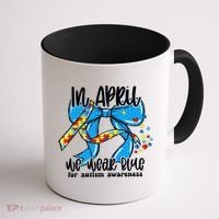 Autism Awareness Mom Elets Periodic Table Coffee Mug thumb 1