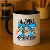 Autism Awareness Mom Elets Periodic Table Coffee Mug thumb 4