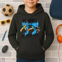 Autism Awareness Mom Elets Periodic Table Kids Hoodie thumb 2