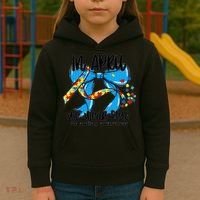Autism Awareness Mom Elets Periodic Table Kids Hoodie thumb 3