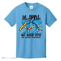 Autism Awareness Mom Elets Periodic Table Kids T-Shirt thumb 0