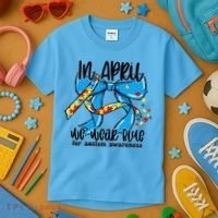 Autism Awareness Mom Elets Periodic Table Kids T-Shirt thumb 3