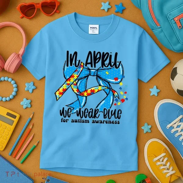 Autism Awareness Mom Elets Periodic Table Kids T-Shirt