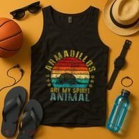 Armadillos Are My Spirit Animal Funny Tank Top thumb 4