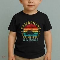 Armadillos Are My Spirit Animal Funny Toddler T-Shirt thumb 2