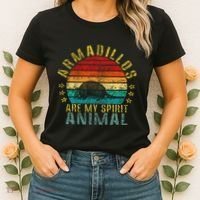 Armadillos Are My Spirit Animal Funny Women's T-Shirt thumb 2