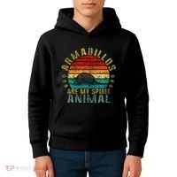 Armadillos Are My Spirit Animal Funny Kids Hoodie thumb 4