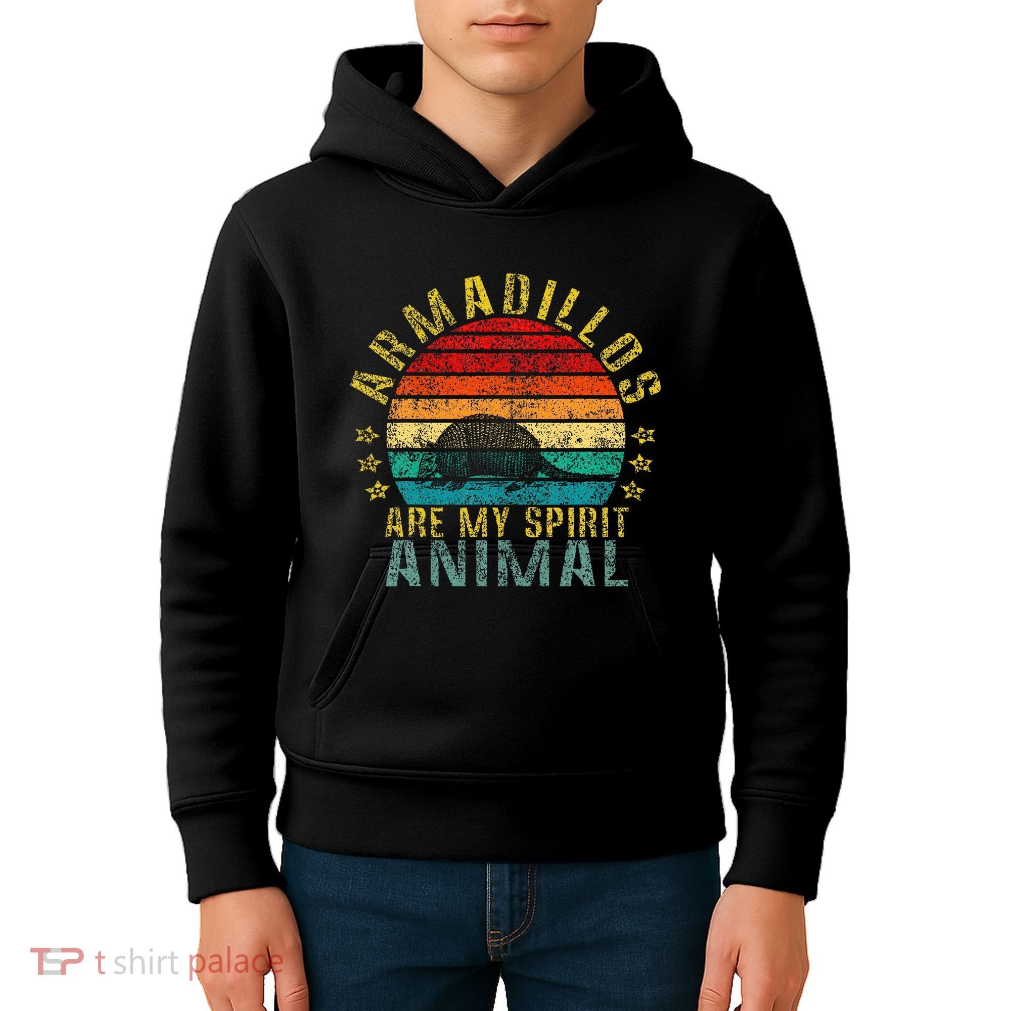 Armadillos Are My Spirit Animal Funny Kids Hoodie