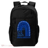 Apraxia Awareness Month Wear A Blue Ribbon In May Rainbow Gift Backpack thumb 0