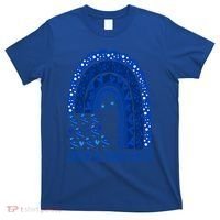 Apraxia Awareness Month Wear A Blue Ribbon In May Rainbow Gift T-Shirt thumb 0