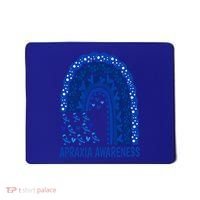 Apraxia Awareness Month Wear A Blue Ribbon In May Rainbow Gift Mousepad thumb 0