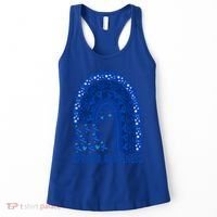Apraxia Awareness Month Wear A Blue Ribbon In May Rainbow Gift Women's Tank Top thumb 0