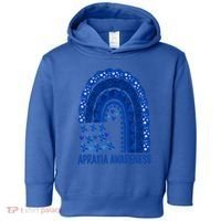 Apraxia Awareness Month Wear A Blue Ribbon In May Rainbow Gift Toddler Hoodie thumb 0