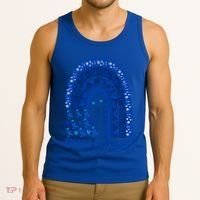 Apraxia Awareness Month Wear A Blue Ribbon In May Rainbow Gift Tank Top thumb 3