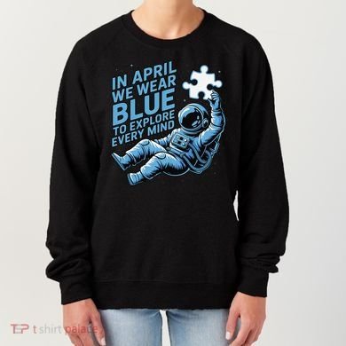 Autism Awareness Month April Puzzle Acceptance  Inclusion Women's Sweatshirt