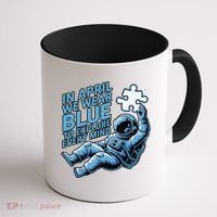 Autism Awareness Month April Puzzle Acceptance  Inclusion Coffee Mug thumb 1
