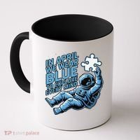 Autism Awareness Month April Puzzle Acceptance  Inclusion Coffee Mug thumb 0