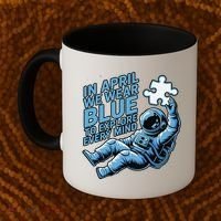 Autism Awareness Month April Puzzle Acceptance  Inclusion Coffee Mug thumb 2