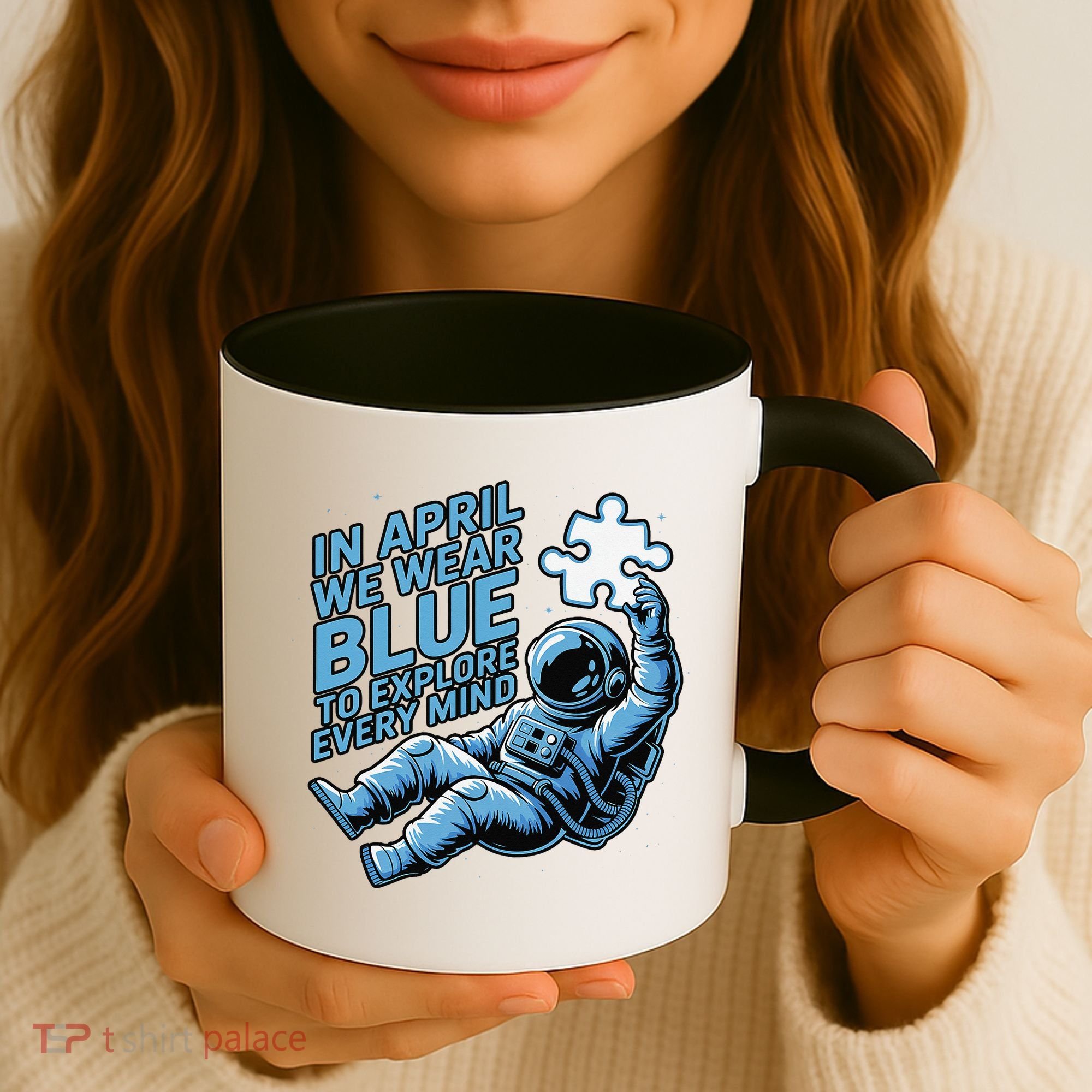 Autism Awareness Month April Puzzle Acceptance  Inclusion Coffee Mug