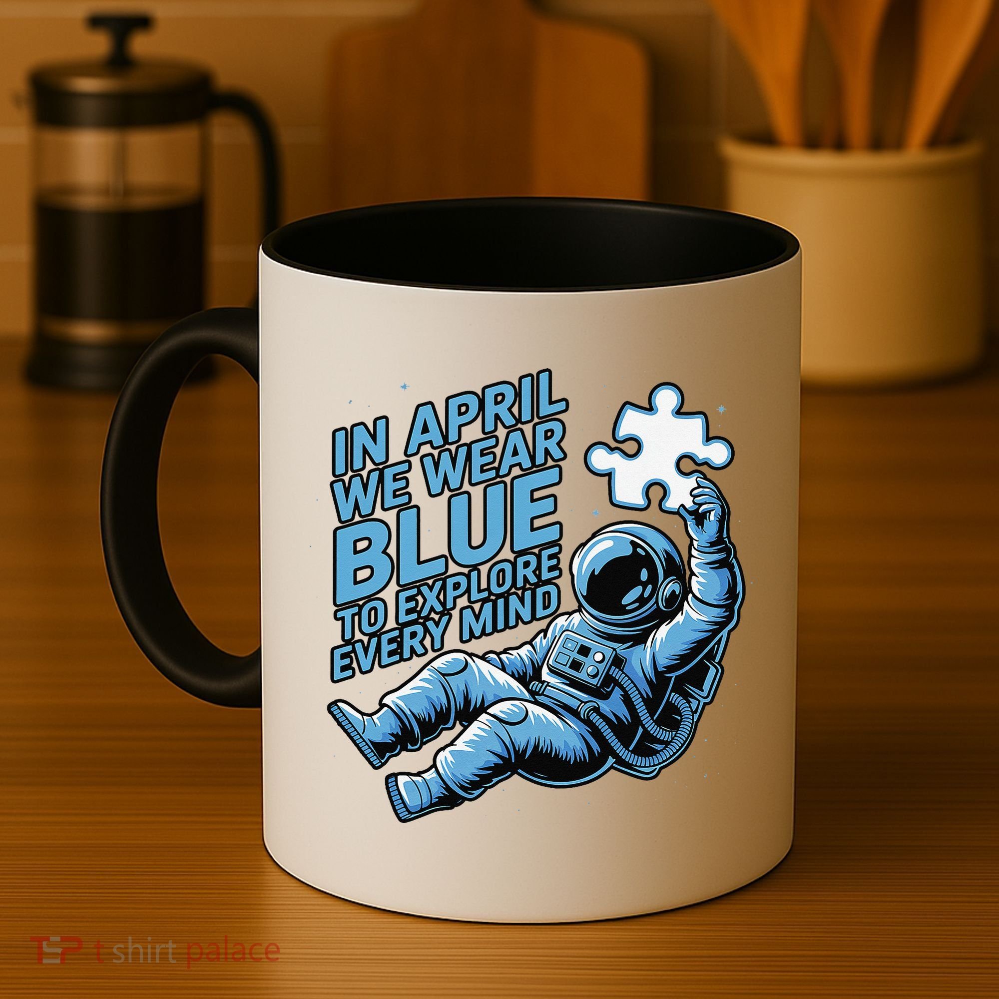 Autism Awareness Month April Puzzle Acceptance  Inclusion Coffee Mug