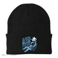 Autism Awareness Month April Puzzle Acceptance  Inclusion Beanie thumb 0