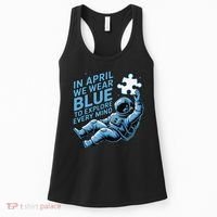 Autism Awareness Month April Puzzle Acceptance  Inclusion Women's Tank Top thumb 0