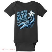 Autism Awareness Month April Puzzle Acceptance  Inclusion Baby Bodysuit thumb 0
