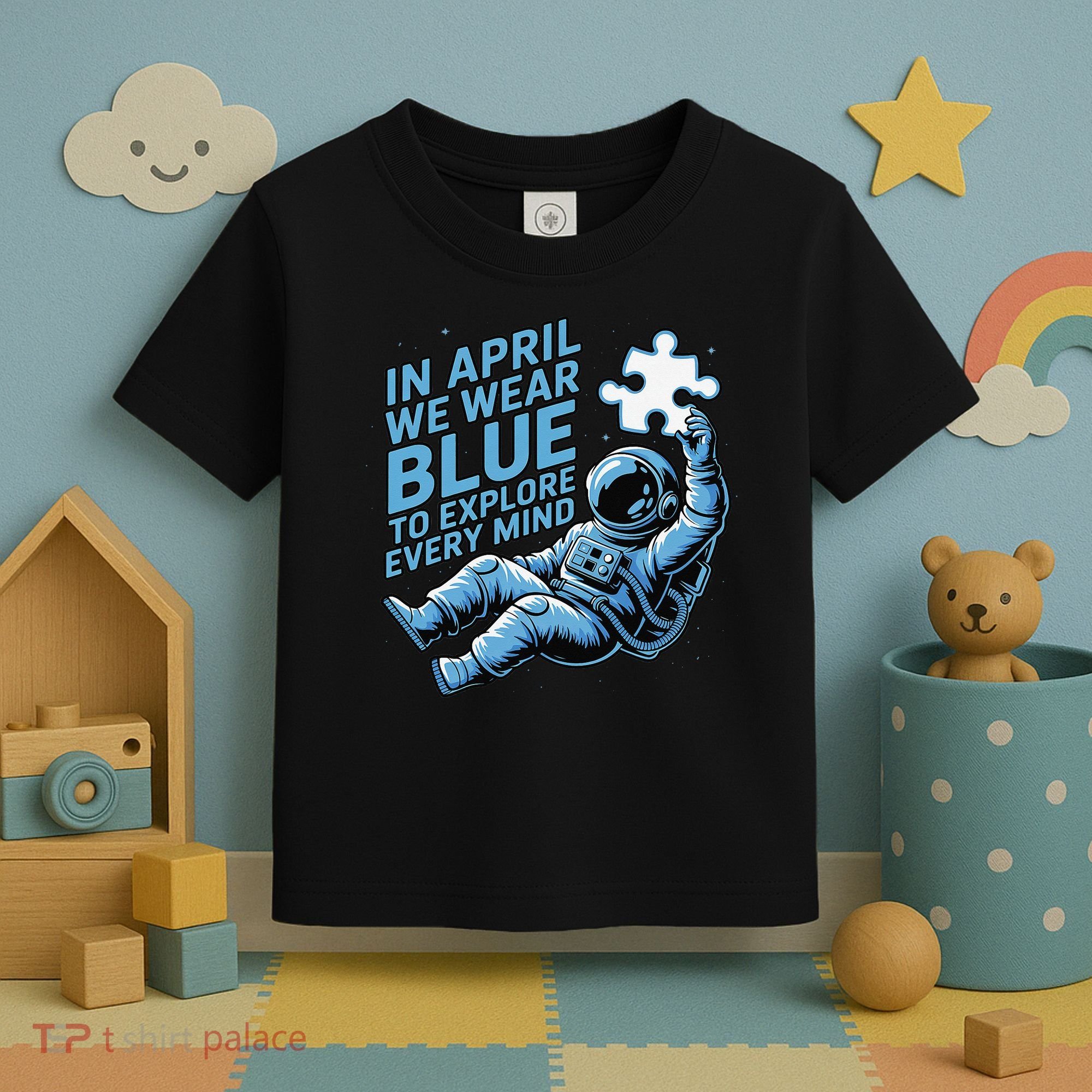 Autism Awareness Month April Puzzle Acceptance  Inclusion Toddler T-Shirt