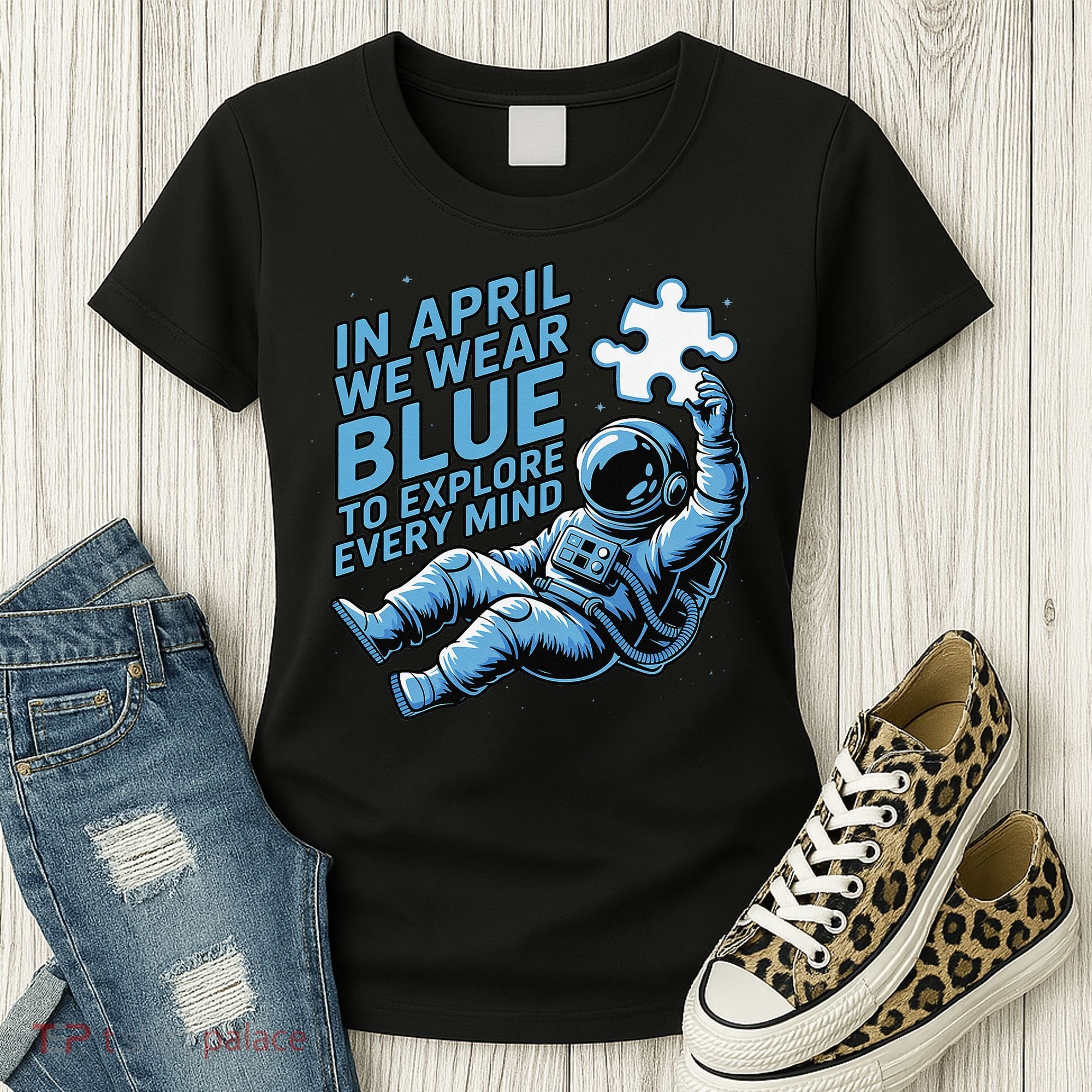 Autism Awareness Month April Puzzle Acceptance  Inclusion Women's T-Shirt
