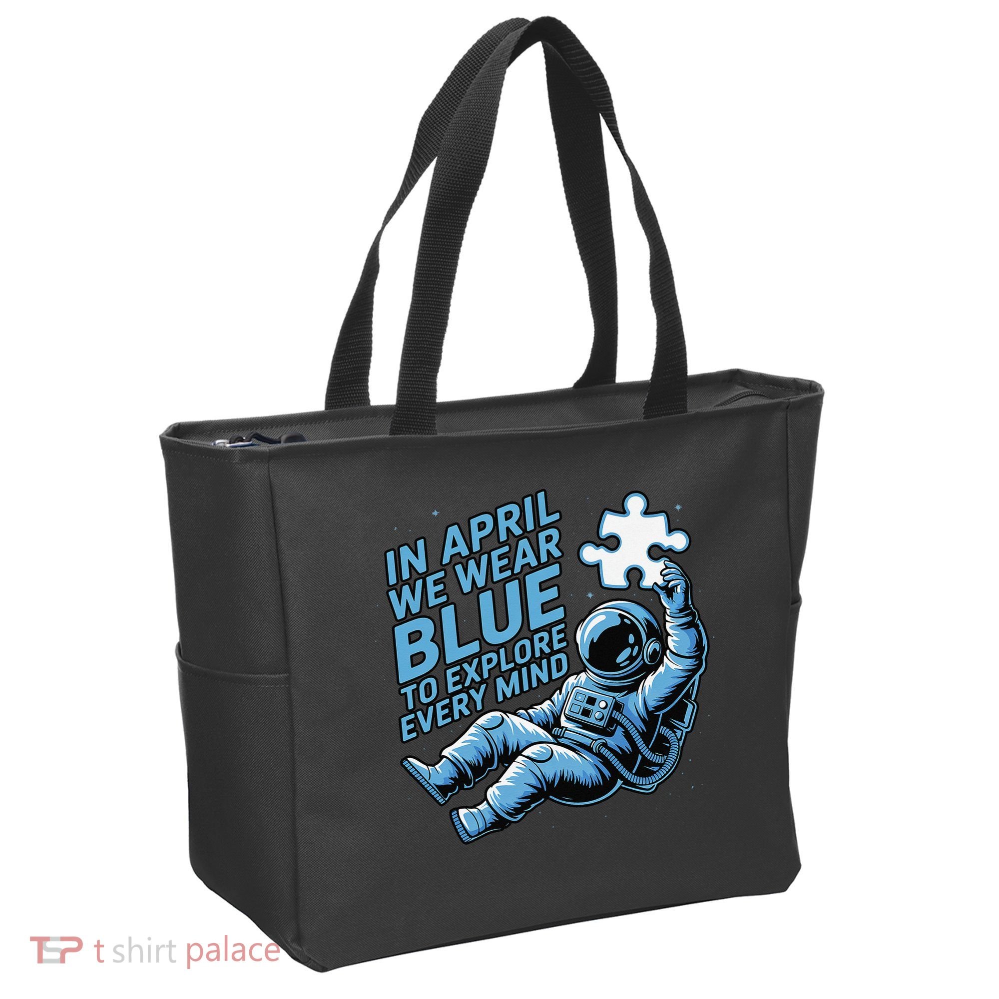 Autism Awareness Month April Puzzle Acceptance  Inclusion Tote Bag