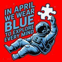 Autism Awareness Month April Puzzle Acceptance  Inclusion Santa Hat thumb 1