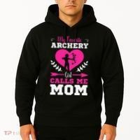 Archer Archery Mom Toxophilite Bow Bow Arrow Mother's Day Hoodie thumb 2