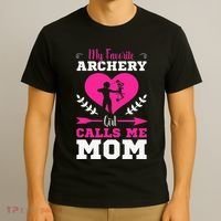 Archer Archery Mom Toxophilite Bow Bow Arrow Mother's Day T-Shirt thumb 3