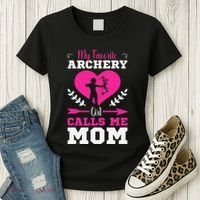 Archer Archery Mom Toxophilite Bow Bow Arrow Mother's Day Women's T-Shirt thumb 3