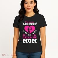 Archer Archery Mom Toxophilite Bow Bow Arrow Mother's Day Women's T-Shirt thumb 4